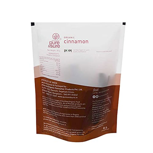 Pure & Sure Organic Cinnamon Bark